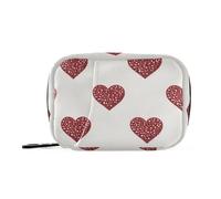 Sac de rangement à médicaments avec compartiments amovibles en forme de cœur et de faux paillettes pour sac à main