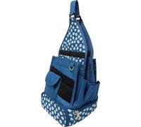 Sac de Rangement à Poignées, Motif à Pois, Bleu Marine, 25x25x44cm, Multi-Poches