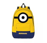 Sac de rangement à sangle réglable, mignon, Minions, pique-nique de week-end, rétro, lavable, Moi, moche et méchant, Minions, sac de rangement pour etudiants, cadeau Noir