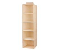 Sac de rangement à suspendre pour armoire, tiroir intermédiaire, cintre à vêtements, organiseur portable à suspendre (beige, XL)