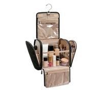 Sac de rangement à suspendre pour articles de toilette - 28 x 15 x 21,5 cm - Trousse de maquillage de voyage pour femme, trousse de rangement portable | Voyage d'affaires, hôtel, salle de sport