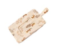 Sac de rangement à suspendre pour lit de bébé - Double couche - Crêpe de coton - Sac de rangement à fermeture éclair