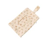 Sac de rangement à suspendre pour lit de bébé - Double couche - Crêpe de coton - Sac de rangement à fermeture éclair