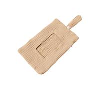 Sac de rangement à suspendre pour lit de bébé - Double couche - Crêpe de coton - Sac de rangement à fermeture éclair