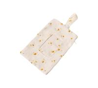 Sac de rangement à suspendre pour lit de bébé - Double couche - Crêpe de coton - Sac de rangement à fermeture éclair