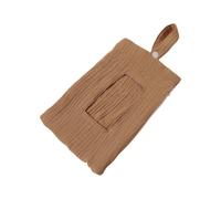 Sac de rangement à suspendre pour lit de bébé - Double couche - Crêpe de coton - Sac de rangement à fermeture éclair