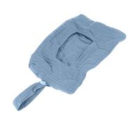 Sac de rangement à suspendre pour lit de bébé - Double couche - Crêpe de coton - Sac de rangement à fermeture éclair