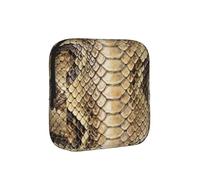 Sac de rangement anti-menstruel motif peau de serpent - Étui de voyage pour serviettes hygiéniques - Pochette discrète pour sac à main ou bureau