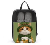Sac de rangement anti-poussière en forme de trèfles de bière pour la Saint-Patrick, pour voyage, usage quotidien, sac de rangement anti-poussière pour chaussures de golf