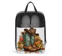 Sac de rangement anti-poussière pour chaussures de golf Motif bottes de cowgirl Motif léopard