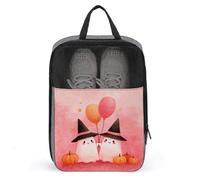 Sac de rangement anti-poussière pour chaussures de golf Motif fantômes roses portant des chapeaux de sorcière