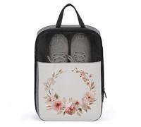 Sac de rangement anti-poussière pour chaussures de golf Motif pivoines roses aquarelle