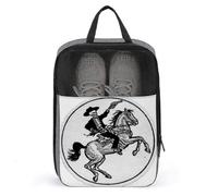 Sac de rangement anti-poussière pour chaussures de golf Motif squelette de cowboy occidental