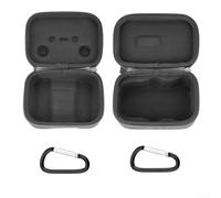 Sac de rangement antichoc pour DJI 5Pro et télécommande avec intérieur doux et boucle renforcée, gris (sac hôte + sac RC-N3)