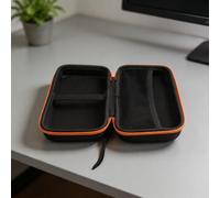 Sac de rangement antichoc pour poche rétro 6 coque rigide étanche en EVA avec organiseur de câbles Noir Orange