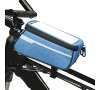 Sac de rangement avant pour vélo compatible avec les cadres de vélo de montagne standard et optimisé pour une capacité de transport essentielle (21 x 9 x 10,5 cm, bleu)