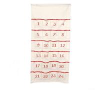Sac de rangement avec 24 poches pour décorations de vacances, conçu pour accrocher facilement tout en maintenant l'ordre et fabriqué à partir de matériaux