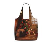 Sac de rangement avec cordon de serrage imprimé cheval de Troie pour sapin