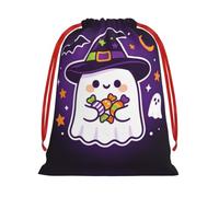 Sac de rangement avec cordon de serrage Motif Star Specter | Créez des décorations d'Halloween effrayantes et des sacs à friandises pour bonbons et cadeaux