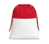 Sac de rangement avec drapeau de Monaco pour Noël, fête d'anniversaire, vacances, il peut également être utilisé pour le rangement quotidien