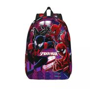 Sac de rangement avec logo Marvel Spider Man pour fille et enfant, sac à dos de bonne qualité à compartiments multiples pour la rentrée scolaire Noir