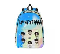 Sac de rangement Boynextdoor BND mignon multi-compartiments BOYNEXTDOOR unisexe cadeau de rentrée scolaire bonne qualité sac à dos randonnée Noir
