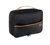 Sac de Rangement câbles données Portables, 2 pièces, Chargeur USB numérique, Fil d'écouteurs, Batterie Externe, Mallette, Pochette pour CâBle(Black-L)