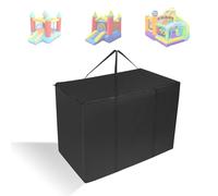 Sac de Rangement Château Gonflable, 111x48x71cm Grand Durable Sac de Rangement avec Poignées Idéal pour Ranger Château Gonflable Jouets Tente (Noir)