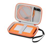 Sac de rangement compatible avec disque dur externe portable LaCie Rugged Mini 1 To/2 To/4 To/5 To, support de rangement pour disques durs pour Mac et PC et câble USB 3.0 2.0 cartes SD