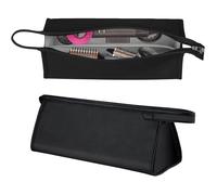 Sac de Rangement Compatible Dyson Airwrap/Shark, 34.5x16.5x12.5cm Cuir, Étui Transport Sèche-Cheveux
