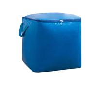 Sac de Rangement Couette étanche Grande capacité, 10 pièces, Anti-poussière, résistant à l'usure, Sac retournement Mobile, Fermeture éclair, bac épais, Garde-Robe(Blue,S)