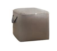 Sac de Rangement Couette étanche Grande capacité, 10 pièces, Anti-poussière, résistant à l'usure, Sac retournement Mobile, Fermeture éclair, bac épais, Garde-Robe(Grey,L)