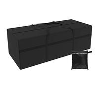 Sac de Rangement Coussin de Jardin , 210D Oxford Grand Sac de Rangement pour Meubles de Patio Extérieur Imperméable et Résistant,173 x 76x 51cm avec Poignée et Fermeture à Glissière (Noir)