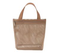 Sac de rangement creux Sac à langer Couleur unie Sac à main en maille souple Sac à main multifonction Voyage Parc Sac à langer de sortie