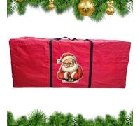 Sac de rangement d'arbre de Noël - Grand récipient lourd pour des stockages de vacances en toute sécurité, conception robuste avec fonction à glissière, organisateur d'arbre artificiel pour guirlande,