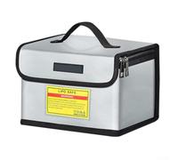 Sac de rangement de batterie ignifuge anti-explosion avec intérieur réglable et trou de charge scellé pour un transport sûr de la vie, du LiHv et des batteries