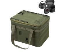 Sac de rangement de camping, 42 L, boîte d'organisation avec poignées, pliable et étanche pour salle de sport, emballage, linge, dortoir, cuisine, voyage, shopping, épicerie, université, plein air