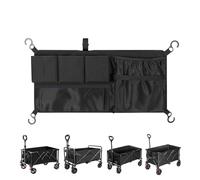 Sac de rangement de cargaison de maille en maille, poussette accessoires de caddis - Organisateur de stockage de filet de cargaison pour les poussettes,Oxford tissu sac double couche conception pliabl