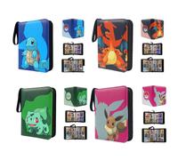 Sac de rangement de cartes Pokemon, sac de rangement de cartes, Album Photo, collection d'album, feuilles mobiles, fermeture éclair Pu, jeu King Fans, paquet de cartes Pikachu, jouets Style 5