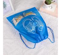 Sac De Rangement De Chaussures En Tissu Non Tissé,10 Pièces,Anti-Poussière Et Résistant À L'humidité,Artefact De Voyage,Rangement De Chaussures,Couvre-Chaussures Domestique.Blue.Big