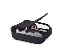 Sac de rangement de chaussures respirant pour l'extérieur - Sac de transport à fermeture éclair pour le sport et la maison - Sac de transport et étuis portables et légers, Noir, side two piece