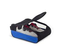 Sac de rangement de chaussures respirant pour l'extérieur - Sac de transport à fermeture éclair pour le sport et la maison - Sac de transport et étuis portables et légers, bleu/noir, side two piece