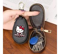 Sac de rangement de clé de voiture mini imprimé Hello chat pour hommes et femmes. Sac de rangement de clé pour General Motors, créatif et mode, porte-clés décoratif minimaliste pour femmes. Portefeuil