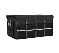 Sac de Rangement de Coffre pour Renault Talisman/Kadjar/Espace/Zoe/Master/Captur, Sac de Coffre Étanche, Boîte de Rangement de Hayon Pliable,Black