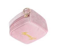 Sac de rangement de cosmétiques avec fermeture éclair - Organisateur de trousse de maquillage portable, sac de toilette de voyage | Sac de beauté compact avec fermeture éclair, sac de maquillage, rose