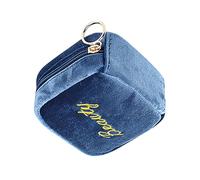 Sac de rangement de cosmétiques avec fermeture éclair - Organisateur de trousse de maquillage portable, sac de toilette de voyage | Sac de beauté compact avec fermeture éclair, sac de maquillage, bleu