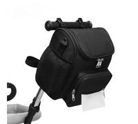 Sac de rangement de couches for poussette, sac de voyage de grande capacité for maman, sacs à couches for enfants, sacs suspendus, accessoires de chariot(Black)