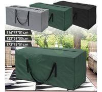 Sac de rangement de coussin, housse de protection pour meubles de grande capacité, jardin extérieur, étanche à l'eau et à la poussière, organisateur d'arbre de noël, nouveau vert