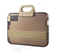 Sac de rangement de dossiers, organiseur portable transparent étanche A4 | Boîte de rangement de fichiers avec poignée | Pour voyage, affaires, travail, école, passeport, certificat, reçu, ordinateur