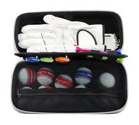 Sac de rangement de golf avec boîtier rigide robuste pour l'organisation | Sac de rangement pour fourche, marqueur de ballon, tees, accessoires, équipement de sport, extérieur
